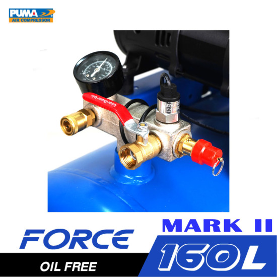 ปั๊มลมออยฟรี PUMA 1450Wx4 160L FORCE 160 MARK II