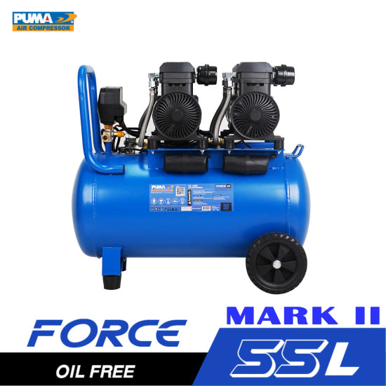 ปั๊มลมออยฟรี PUMA 1450Wx2 55L FORCE 55 MARK II