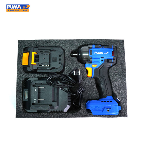 บล็อกกระแทกไร้สาย ไร้แปลงถ่าน 420Nm 20V PUMA PM-2420BL