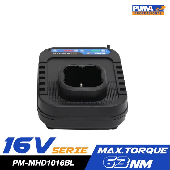 สว่านไขควงไร้สาย 5in1 PUMA 10mm 16V พร้อมแบตเตอรี่และแท่นชาร์จ PM-MHD1016BL