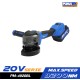 เครื่องเจียรไร้สาย ไร้แปรงถ่าน 20V PUMA PM-4920BL พร้อมแบตและแท่นชาร์จ