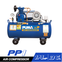 ชุดปั๊มลม PUMA PP1-PPM220V 1/4HP ถัง 36 ลิตร