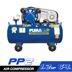 ชุดปั๊มลม PUMA PP2-PPM220V 1/2HP ถัง 64 ลิตร