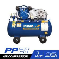 ชุดปั๊มลม PUMA PP21-PPM220V 1HP ถัง 92 ลิตร