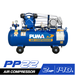 ชุดปั๊มลม PUMA PP22-PPM220V-MG 2HP ถัง 148 ลิตร