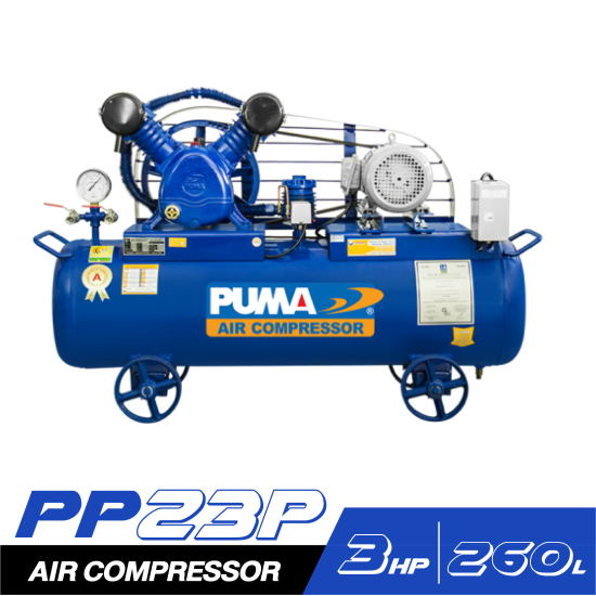 ชุดปั๊มลม PUMA PP23P-AB380V-MG 3HP ถัง 260L