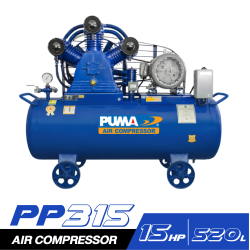 ชุดปั๊มลม PUMA PP315-PPM380V-MG 15HP ถัง 520L