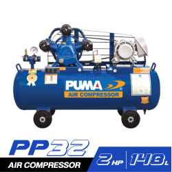 ชุดปั๊มลม PUMA PP32-PPM220V-MG 2HP 3สูบ ถัง 148L 