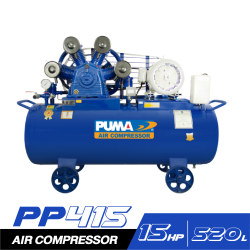 ปั๊มลม PUMA 15HP 4สูบ 520L PP415 (ตัวเปล่า-ไม่รวมมอเตอร์)